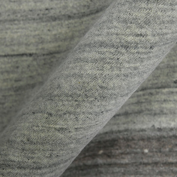 AMER Rugs Blend BLN-1 Hand-Loomed Striped Transitional Area Rug Light Gray 10' x 14'