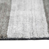 AMER Rugs Blend BLN-15 Hand-Loomed Striped Transitional Area Rug Charcoal 10' x 14'