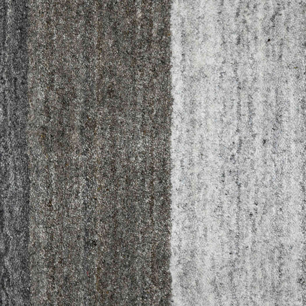 AMER Rugs Blend BLN-15 Hand-Loomed Striped Transitional Area Rug Charcoal 10' x 14'