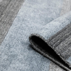 AMER Rugs Blend BLN-18 Hand-Loomed Striped Transitional Area Rug Gray 10' x 14'