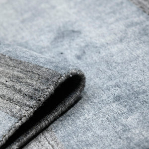 AMER Rugs Blend BLN-18 Hand-Loomed Striped Transitional Area Rug Gray 10' x 14'