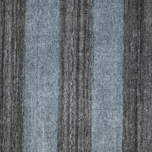 AMER Rugs Blend BLN-18 Hand-Loomed Striped Transitional Area Rug Gray 10' x 14'