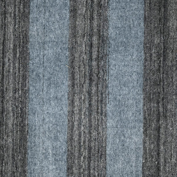 AMER Rugs Blend BLN-18 Hand-Loomed Striped Transitional Area Rug Gray 10' x 14'