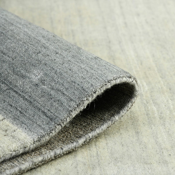 AMER Rugs Blend BLN-2 Hand-Loomed Striped Transitional Area Rug Ivory/Gray 10' x 14'