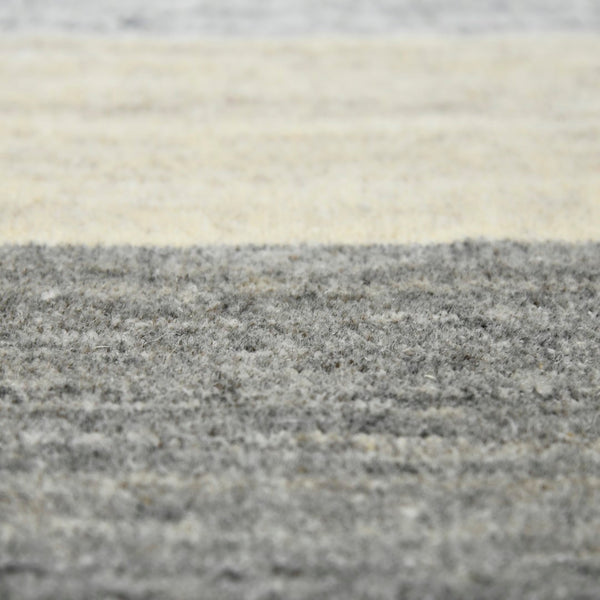 AMER Rugs Blend BLN-4 Hand-Loomed Striped Transitional Area Rug Cream 10' x 14'