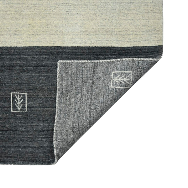 AMER Rugs Blend BLN-5 Hand-Loomed Striped Transitional Area Rug Charcoal 10' x 14'