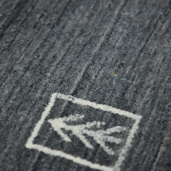 AMER Rugs Blend BLN-5 Hand-Loomed Striped Transitional Area Rug Charcoal 10' x 14'