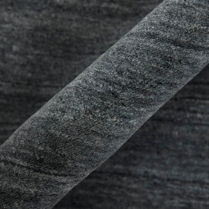 AMER Rugs Blend BLN-5 Hand-Loomed Striped Transitional Area Rug Charcoal 10' x 14'