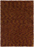Chandra Rugs Blossom 100% Polyester Hand-Woven Shag Rug Red/Orange 9' x 13'