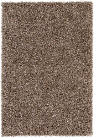 Chandra Rugs Blossom 100% Polyester Hand-Woven Shag Rug Silver 9' x 13'