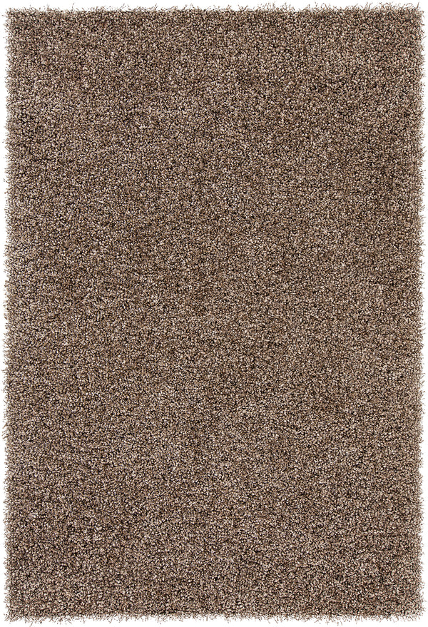 Chandra Rugs Blossom 100% Polyester Hand-Woven Shag Rug Silver 9' x 13'