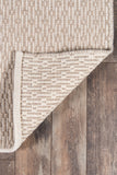 Momeni Madcap Cottage Block Island BLO-1 Hand Woven Contemporary Geometric Indoor Area Rug Beige 8' x 10' BLOCKBLO-1BGE80A0