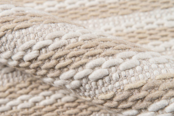 Momeni Madcap Cottage Block Island BLO-2 Hand Woven Contemporary Striped Indoor Area Rug Beige 8' x 10' BLOCKBLO-2BGE80A0