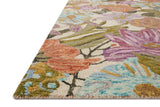 Loloi Rugs Belladonna BLM-04 100% Wool Pile Hooked Transitional Accent Rug Ivory / Multi 30.8525 BLOSBLM-04IVML500R