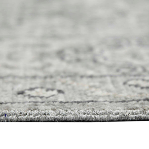 AMER Rugs Blu BLU-35 Hand-Knotted Geometric Classic Area Rug Gray 10' x 14'