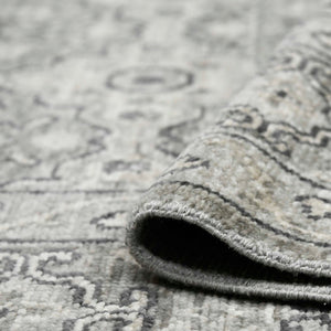 AMER Rugs Blu BLU-35 Hand-Knotted Geometric Classic Area Rug Gray 10' x 14'