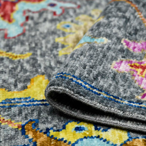 AMER Rugs Blu BLU-51 Hand-Knotted Oriental Transitional Area Rug Multicolor 10' x 14'