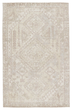 Jaipur Living Arlowe Handmade Medallion Light Taupe/ Cream Area Rug (10'X14')