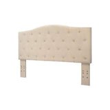 Alipaz Contemporary Full Queen Headboard, Ivory