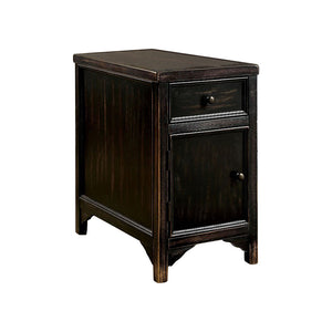 Benzara Traditional Style Three Drawer Desk With Oversized Cabriole Legs, Brown BM122825 Antique Black Wood BM122825