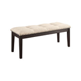 Dodson I Contemporary Bench, Ivory