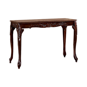 Benzara Cheshire Traditional  Sofa Table BM122897 Cherry Wood BM122897