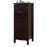 Benzara Transitional Style Wooden Chest With 5 Drawers, Brown BM122950 Brown Wood BM122950