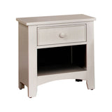 Omnus Wood Night Stand, White Finish