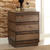 Benzara Coimbra Transitional Style Night Stand BM123002 Rustic Natural Tone Wood BM123002