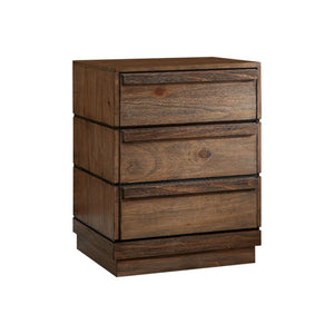 Benzara Coimbra Transitional Style Night Stand BM123002 Rustic Natural Tone Wood BM123002