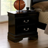 Benzara Transition Style Wooden Double Dresser with 8 Drawers, Dark Brown BM123031 Black Wood BM123031