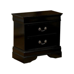 Benzara Transition Style Wooden Double Dresser with 8 Drawers, Dark Brown BM123031 Black Wood BM123031