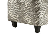 Benzara Stefano Contemporary Ottoman, Light Mocha Finish BM123163 Light Mocha LinenPolyster BM123163