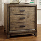 Benzara Antler Transitional Night Stand, Natural Ash BM123207 Natural Ash Wood BM123207