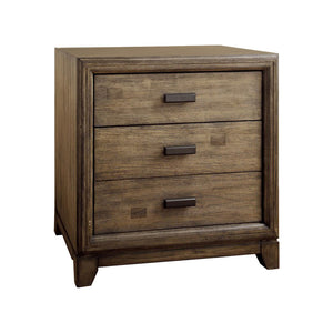 Benzara Antler Transitional Night Stand, Natural Ash BM123207 Natural Ash Wood BM123207