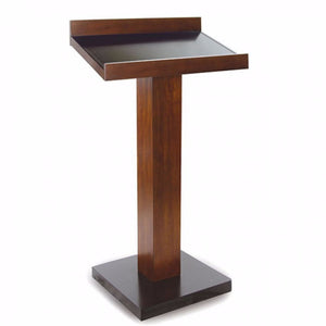 Benzara Catalia Contemporary Book Stand In Oak And Espresso Finish BM123226 Dark Oak, Espresso Wood BM123226