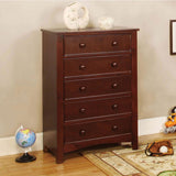 Benzara  Transitional Style Wooden Chest, Brown BM123258 Cherry Wood BM123258