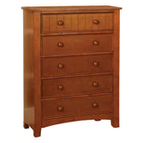 Commodious Transitional Wooden Chest , Brown