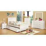 Benzara Wooden Chest With 4 Drawers In White BM123263 White Wood BM123263