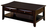 Benzara 3 Drawer Wooden Nightstand with Horizontal Lines and Round Knobs, Black BM123286 Espresso Wood BM123286