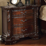 Benzara Monte Vista I Luxurious Night Stand In Dark Walnut Finish BM123299 Dark Walnut Wood BM123299