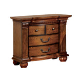 Bellagrand Transitional Night Stand, Antique Tobacco Oak