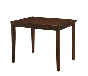 Benzara Marten Mid Cent Modern Counter Height Table BM123388 Brown Solid Wood, Wood Veneer & Others BM123388