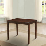 Benzara Marten Mid Cent Modern Counter Height Table BM123388 Brown Solid Wood, Wood Veneer & Others BM123388