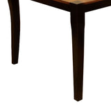 Benzara Two Toned Finish Rectangular Dining Table BM123467 Acacia, Black Wood BM123467