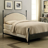 Benzara Transitional Queen Size Bed , Black BM123728 Black Metal BM123728