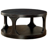 Carrie Transitional Coffee Table, Antique Black