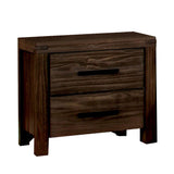 Rexburg Transitional Nightstand, Dark Gray Finish