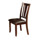 Edgewood I Side Chair, Withpu Cushion, Expresso Finish, Set Of 2