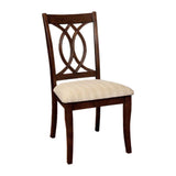 Carlisle Transitional Side Chair, Brown Cherry Finish, Set Of 2